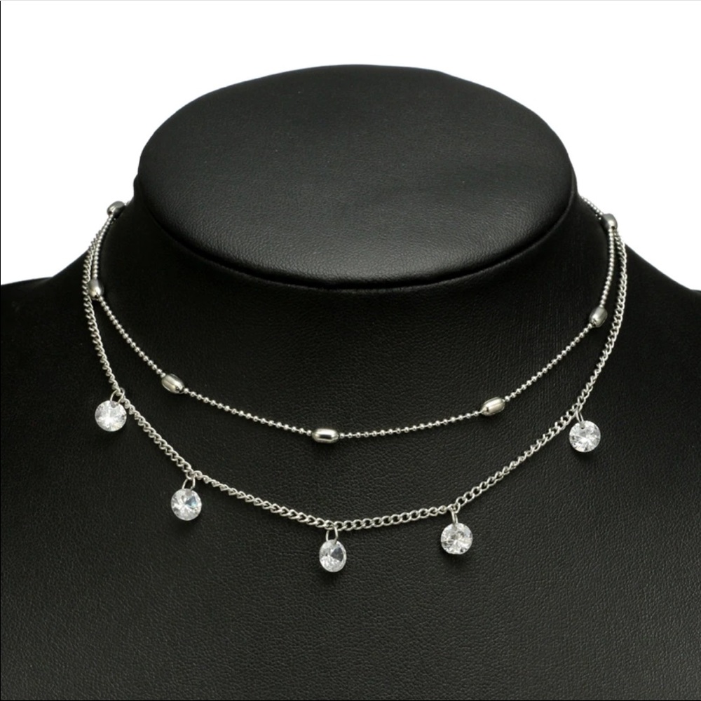 • Savanna • Boho Crystal Layer Choker - Picture 4 of 5